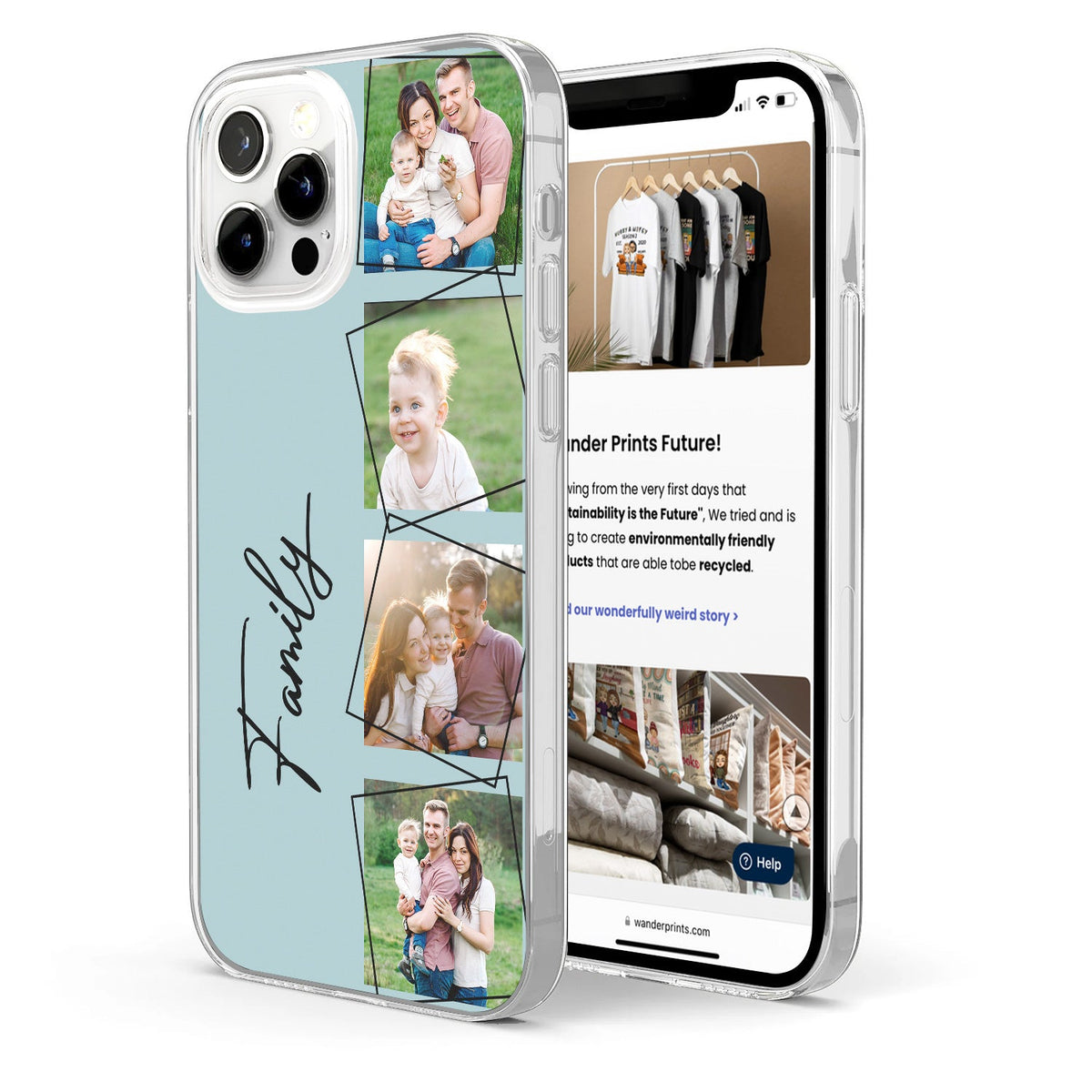 Custom Photo Your Loved Ones - Gift For Couples, Family BFF Best Friends, Besties - Personalized Clear Phone Case