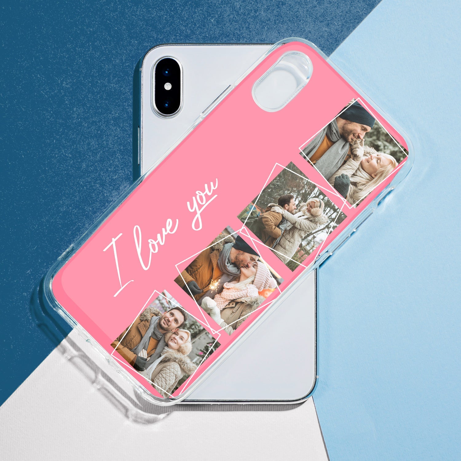 Custom Photo Your Loved Ones - Gift For Couples, Family BFF Best Friends, Besties - Personalized Clear Phone Case