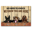 Dog Lovers No Need To Knock - Personalized Custom Doormat