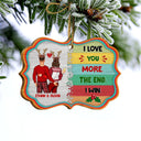 Christmas Couple I Want To Annoy For The Rest Of My Life - Personalized Wooden Ornament