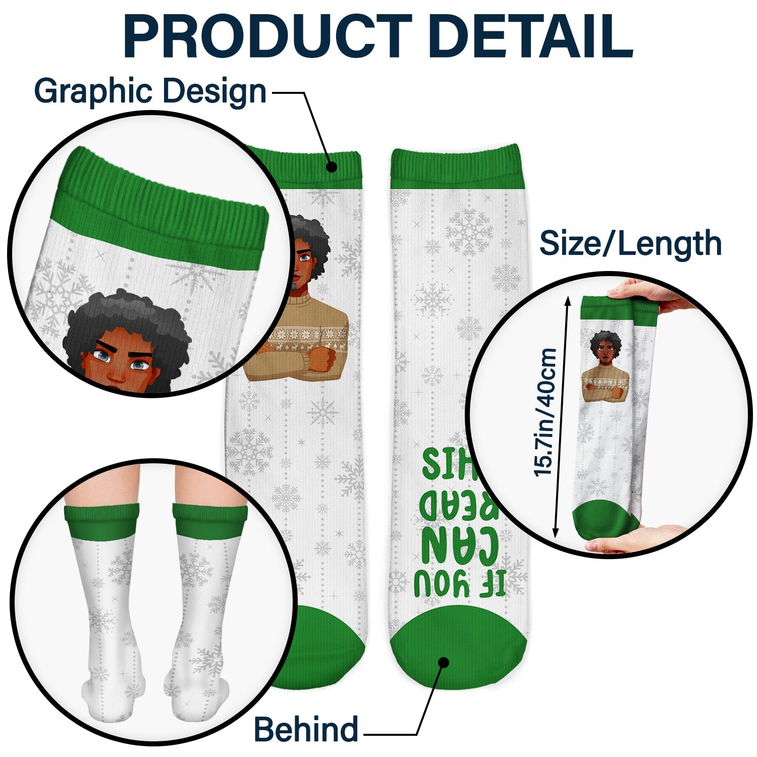 Watching Christmas Movies - Christmas Gift For Family - Personalized Socks