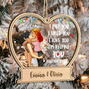 Christmas Couple Forever Yours - Gift For Couples - Personalized 2-Layered Mix Ornament