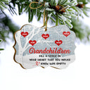 Family Tree Fill A Space In Your Heart - Gift For Grandparents - Personalized Custom Wooden Ornament