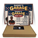 Garage Hourly Rate - Gift For Dad And Grandpa - Personalized Custom Classic Metal Signs