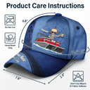 Pontoon Boat Hair Don't Care - Personalized Classic Cap