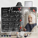 Memorial,Custom Photo,Sad - Custom Photo I'm Sending You My Love And Hugs - Personalized Wearable Hooded Blanket