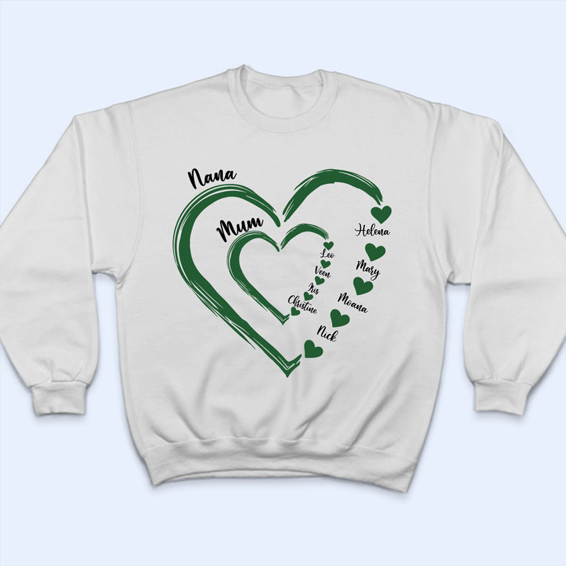 Mom's Grandma's Sweethearts - Gift For Mother, Grandmother - Personalized T Shirt