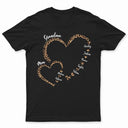 Heart Grandma Mom - Gift For Mother, Grandmother - Personalized T Shirt