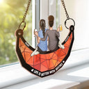 Not Sister By Blood But Sisters By Heart - Personalized Window Hanging Suncatcher Ornament