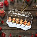 Gift For Grandparents - Our Grandkids Gingerbread - Personalized Custom Shaped Acrylic Ornament