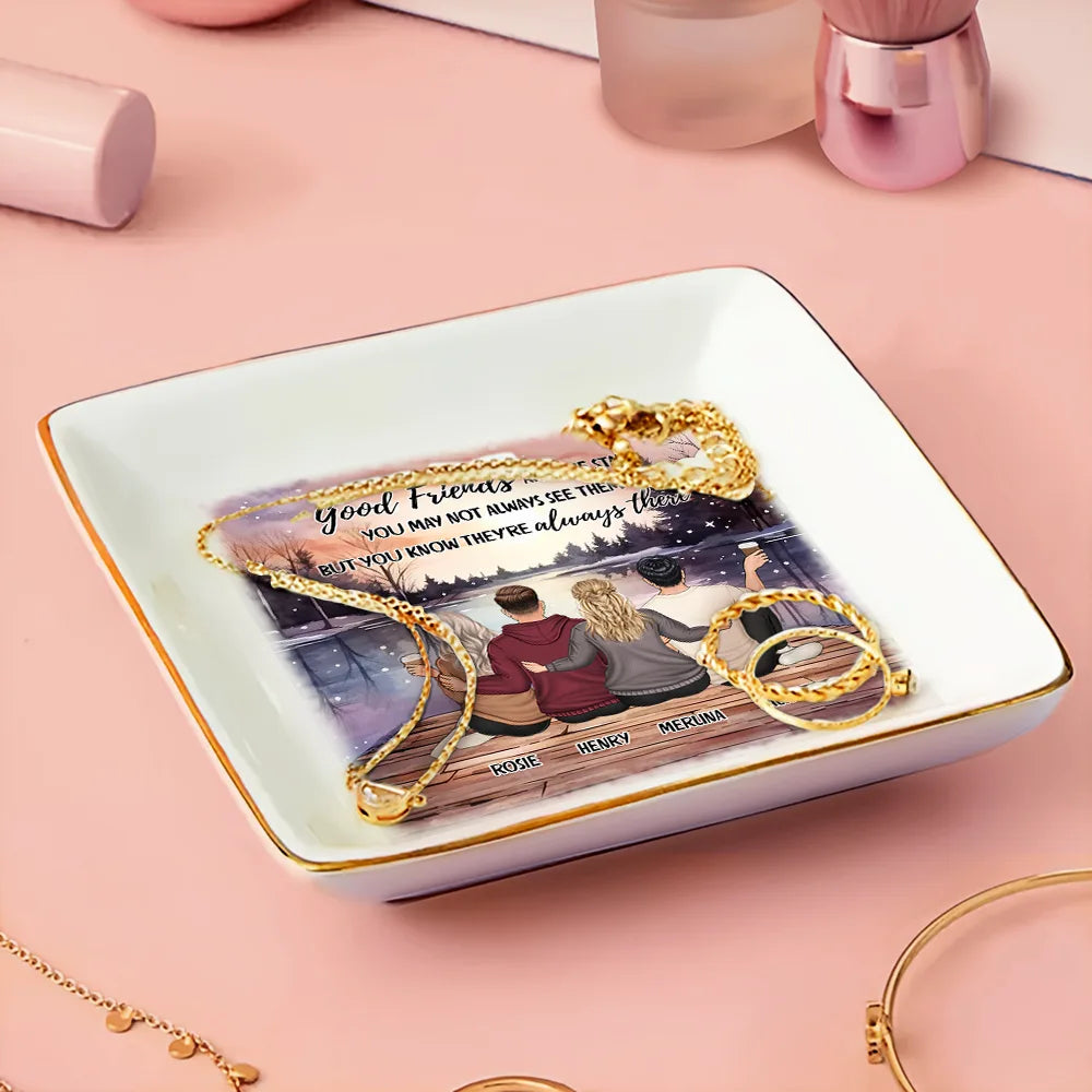 Gift For Bestie - Our Memories Are Countless Our Friendship Is Endless - Personalized Ring Dish