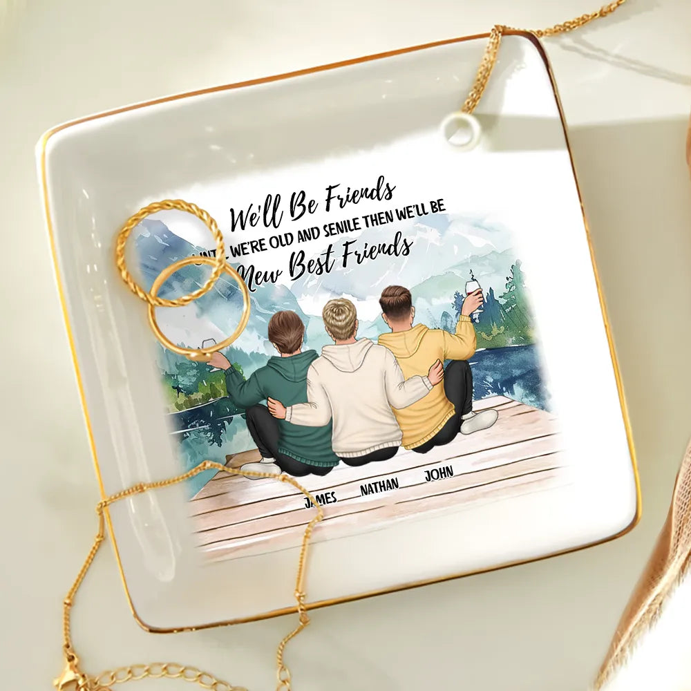 Gift For Bestie - Our Memories Are Countless Our Friendship Is Endless - Personalized Ring Dish