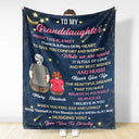 Gift For Daughter, Son, Kids - When You Feel Sad And Lonely Wrap Youself In This Blanket - Personalized Fleece Blanket, Sherpa Blanket