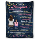 Gift For Daughter, Son, Kids - When You Feel Sad And Lonely Wrap Youself In This Blanket - Personalized Fleece Blanket, Sherpa Blanket