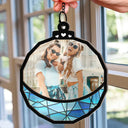 Gift For Bestie, Gift For Sisters, Family - Custom Photo Besties Friends Sisters Family - Personalized Window Hanging Suncatcher Ornament