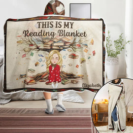 My Reading Blanket - Personalized Wearable Hooded Blanket