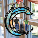 Memorial, Family - Memorial I'm Always Walk With You - Personalized Window Hanging Suncatcher Ornament