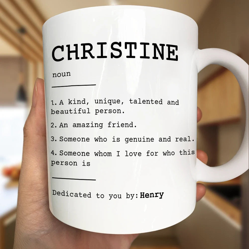 Gift For Bestie - Best Friend Definition - Personalized Mug