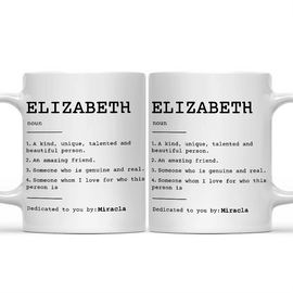 Gift For Bestie - Best Friend Definition - Personalized Mug