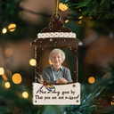 Memorial - Custom Photo Always In Our Thoughts Forever In Our Hearts - Personalized Custom Shaped Acrylic Ornament
