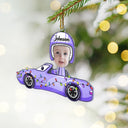 Custom Photo Kids Face Car Toy - Personalized Cutout Acrylic Ornament