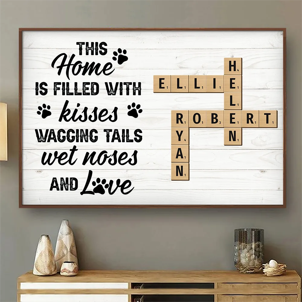 A House Is Not A Home Without Paw Prints - Personalized Poster