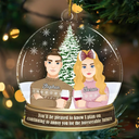 Gift For Couples - Christmas Couple Continuing To Annoy You - Personalized Custom Shaped Acrylic Ornament