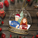 Gift For Couples - Christmas Couple Continuing To Annoy You - Personalized Custom Shaped Acrylic Ornament