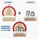 Christmas,Cat Lovers,Dog Lovers,Pet Lovers,Happy - Have Yourself A Furry Little Christmas - Personalized 2-Layered Wooden Ornament