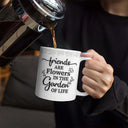 Birth Flower Grow An Old Friend - 3D Embossed Effect Printed Mug, Personalized White Edge-to-Edge Mug