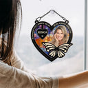 Memorial - Custom Photo Your Wings Were Ready - Personalized Window Hanging Suncatcher Ornament