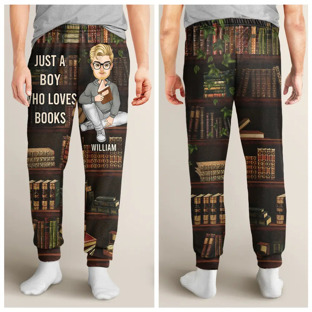 Reading, Gift For Yourself, Gift For Women, Gift For Men - Just A Girl Who Loves Books - Personalized Pajama Pants