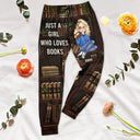 Reading, Gift For Yourself, Gift For Women, Gift For Men - Just A Girl Who Loves Books - Personalized Pajama Pants