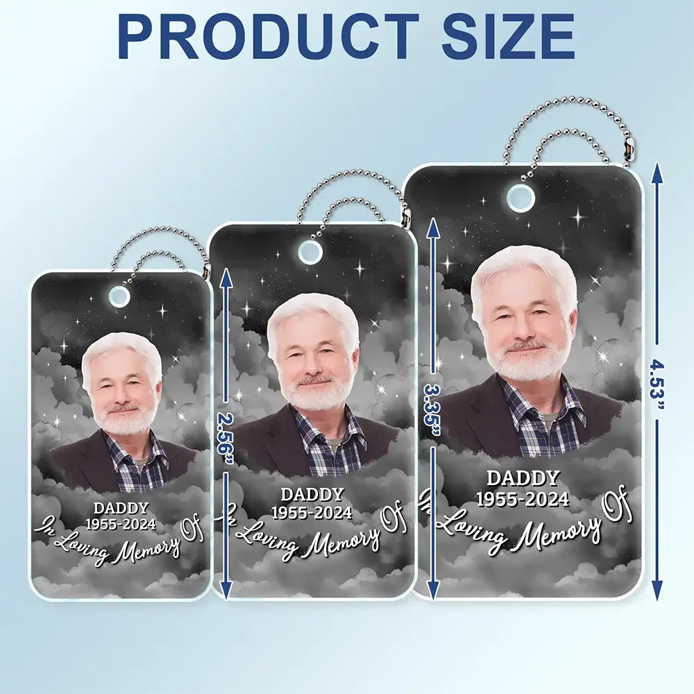 Family - Custom Photo Memorial Your Wings Were Ready - Personalized Acrylic Car Hanger