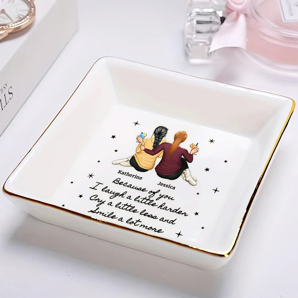 Gift For Bestie - Bestie No Matter Where We Go No Matter What We Do - Personalized Ring Dish