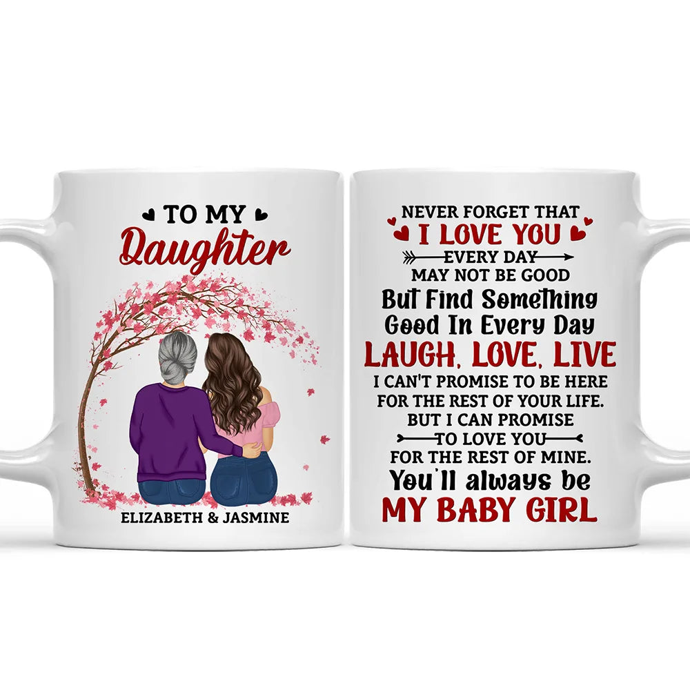 Gift For Daughter, Mom - Daughters (Adult) - My Daughter Never Forget That I Love You Forever - Personalized Mug