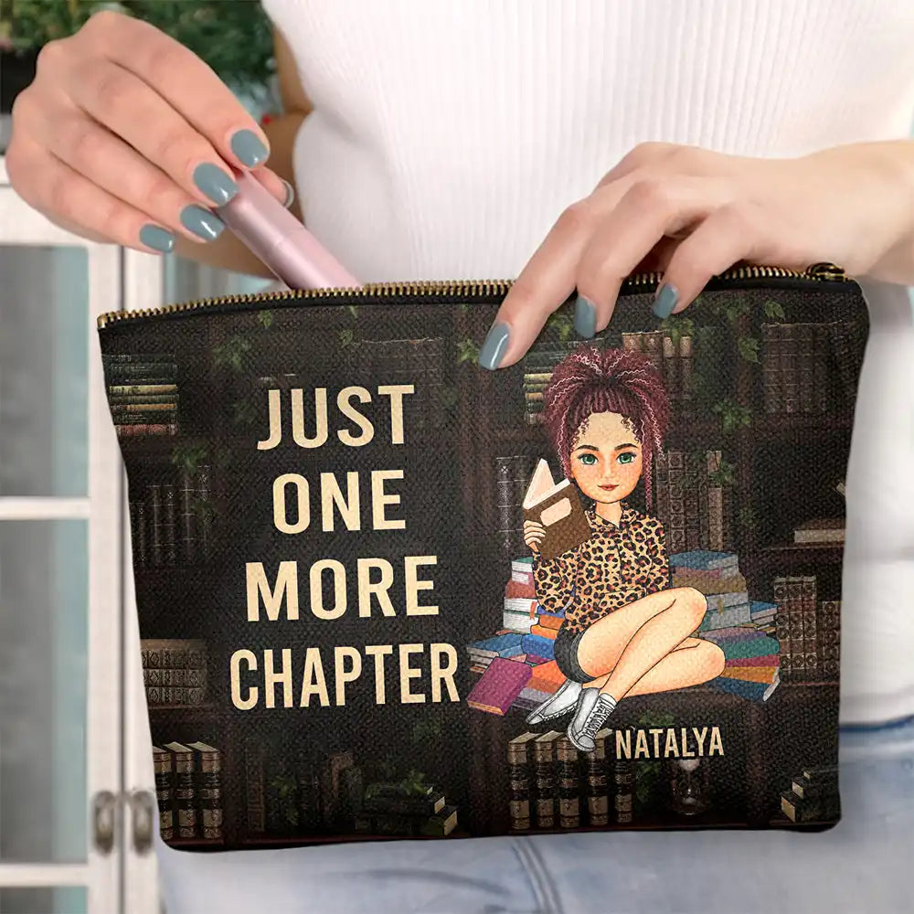 Reading, Gift For Yourself, Gift For Women - Reading Just A Girl Who Loves Books - Personalized Cosmetic Bag