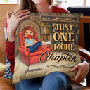 Reading Chibi Girl Just One More Chapter - Reading Gifts - Personalized Custom Pillow