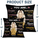 You Are Beautiful Victorious - Gift For Women - Personalized Custom Pillow