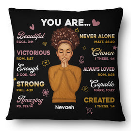 You Are Beautiful Victorious - Gift For Women - Personalized Custom Pillow