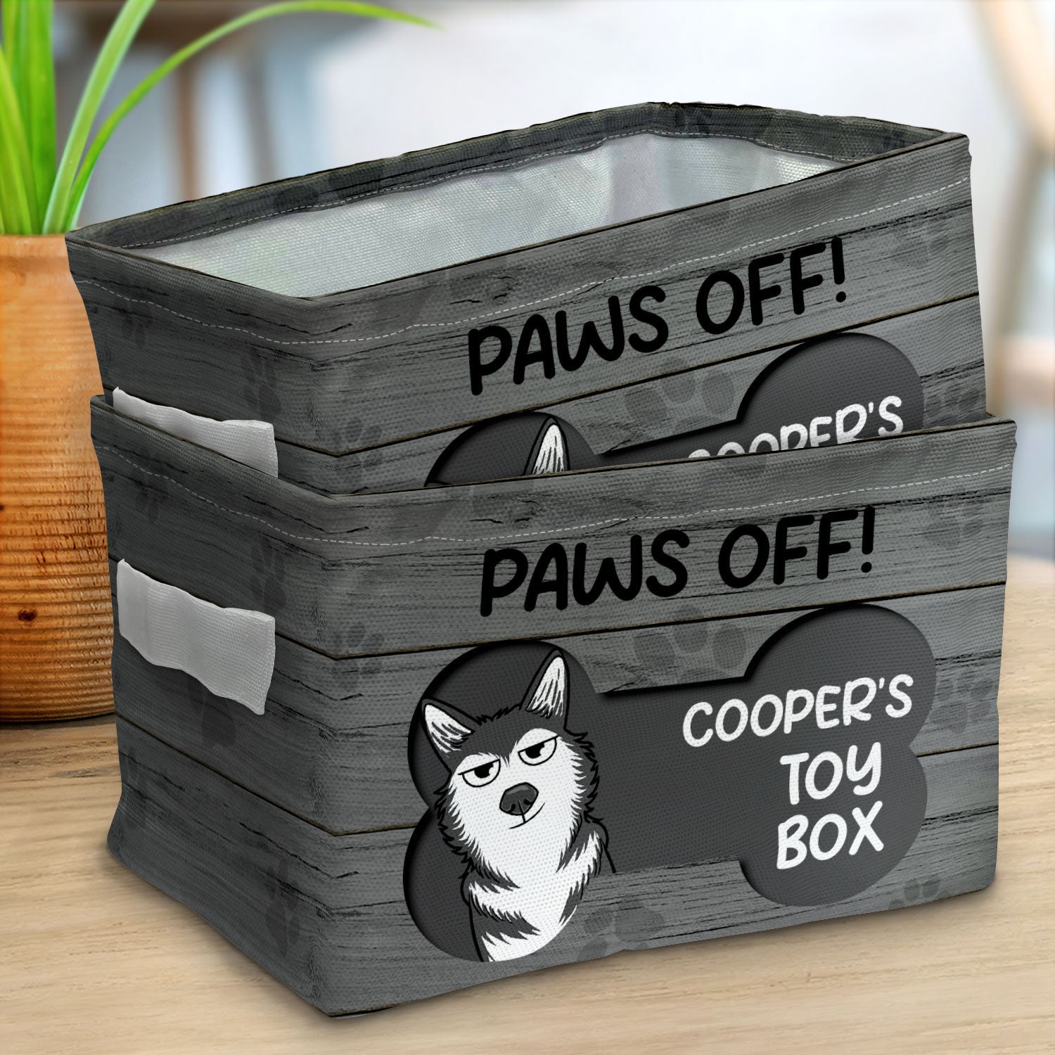 Paws Off - Gift For Dog Lovers - Personalized Storage Box