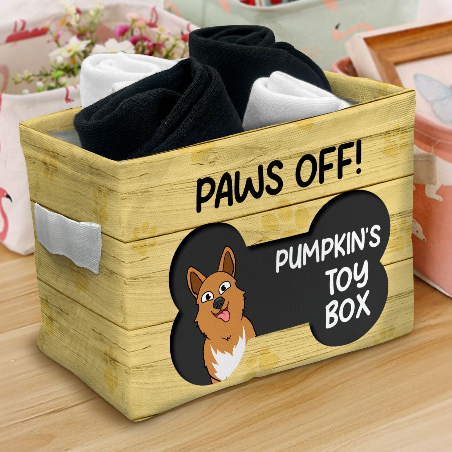 Paws Off - Gift For Dog Lovers - Personalized Storage Box