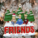 Christmas Gift For Siblings, Sisters, Brothers, Besties, Coworkers - Personalized Wooden Cutout Ornament