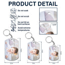 Calendar Custom Photo The Day You Became My Mommy - Gift For Mother, Father - Personalized Aluminum Keychain