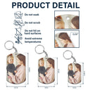 Custom Photo Calendar The Moment You Became - Gift For Mother, Father - Personalized Aluminum Keychain