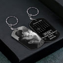 Custom Photo Calendar Black The Moment You Became My Daddy - Gift For Father - Personalized Aluminum Keychain