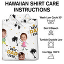 Custom Photo Best Dad Ever Coconut Palm - Personalized Hawaiian Shirt