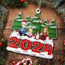 2024 Christmas Family A Whole Lot Of Love - Personalized Wooden Cutout Ornament