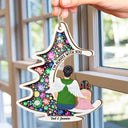 Memorial Christmas Tree Always With You - Personalized Suncatcher Ornament