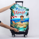 Salty Lil' Beach - Gift For Beach Lovers - Personalized Custom Luggage Cover